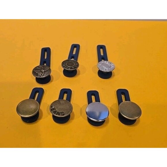 BUTTON EXTENDERS For Jeans Pants Trousers Strong One & Two Size Up Pack Of 7 New - Picture 1 of 2